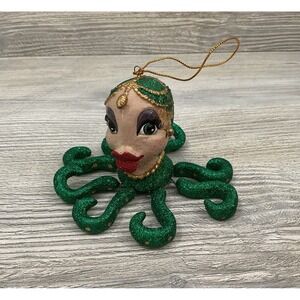 Katherines Collection Green Octopus Wayne Kleski Ornament Lips Kissing 7 Arms